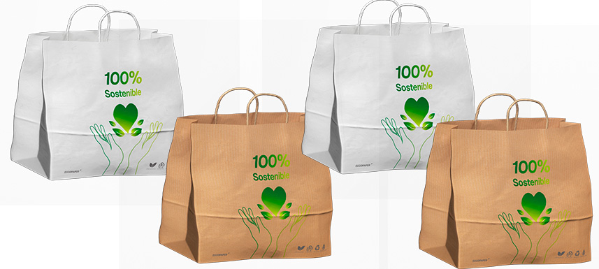 La compra colectiva de bolsas de papel ecológica y sostenible, la nueva apuesta de la empresa española ECCOPAPER