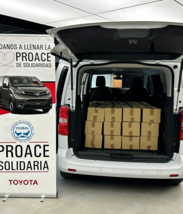 Toyota España pone en marcha de nuevo ‘Proace Solidaria’ y recauda más de 1.250 raciones de comida para los más necesitados