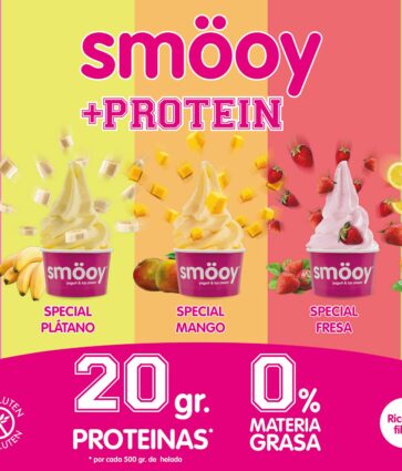 Nace smöoy +PROTEIN, el primer yogur soft helado del mercado enriquecido con proteína