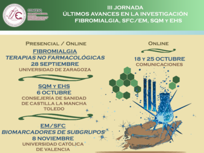 CONFESQ lanza las III Jornadas de Investigación en Fibromialgia, Encefalomielitis Miálgica, SQM  y EHS
