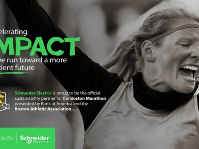 Schneider Electric se convierte en partner oficial en materia de sostenibilidad del Maratón de Boston presentado por Bank of America