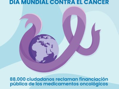 Cerca de 100.000 personas reclaman la financiación pública de medicamentos oncológicos