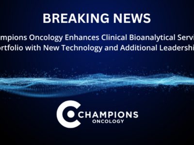 Champions Oncology mejora su cartera de servicios bioanalíticos clínicos con nueva tecnología y liderazgo adicional