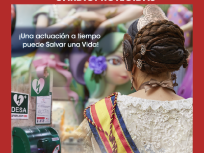 Las Fallas 2025 refuerzan su compromiso con la seguridad con desfibriladores y formación en RCP
