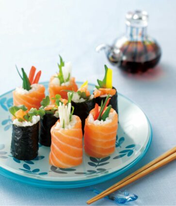 El «sushi» de salmón celebrará su Día Mundial el 18 de junio: un invento noruego que conquistó el mundo