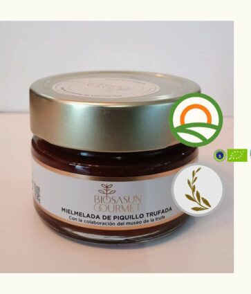 Tienda Allotarra describe la Mielmelada de Piquillo Trufada