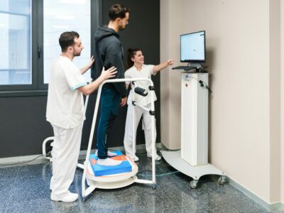 «Preservar el mayor tiempo posible la independencia y la privacidad de personas con enfermedades neuromusculares es una aportación clave de la neurorrehabilitación robótica», explica Sara García Delgado