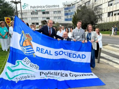 La Real Sociedad homenajeará a Policlínica Gipuzkoa este domingo en el Estadio de Anoeta con motivo de su 50 aniversario