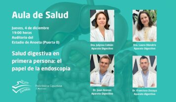 Aula de Salud de Policlínica Gipuzkoa: ‘Salud digestiva en primera persona: el papel de la endoscopia’