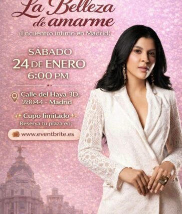 La Dra. Tania Medina llega a Madrid para presentar su conferencia «La belleza de amarme»