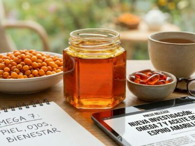 Omega 7 y espino amarillo: qué dice la ciencia sobre piel, ojos y bienestar femenino