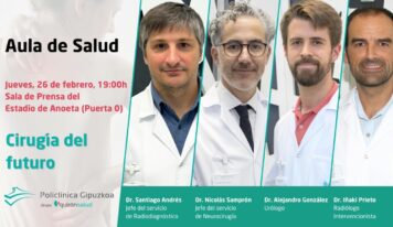 Expertos de Policlínica Gipuzkoa explicarán cómo las nuevas imágenes médicas permiten optimizar la forma de abordar las cirugías