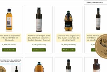 Tienda Allotarra comercializa aceite de oliva variedad Arróniz