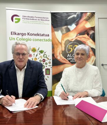ALCER Gipuzkoa y el Colegio Oficial de Farmacéuticos firman un acuerdo para reforzar la prevención y el abordaje de la enfermedad renal