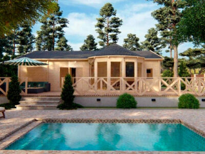 Cimentación y acabados en casas de madera prefabricadas