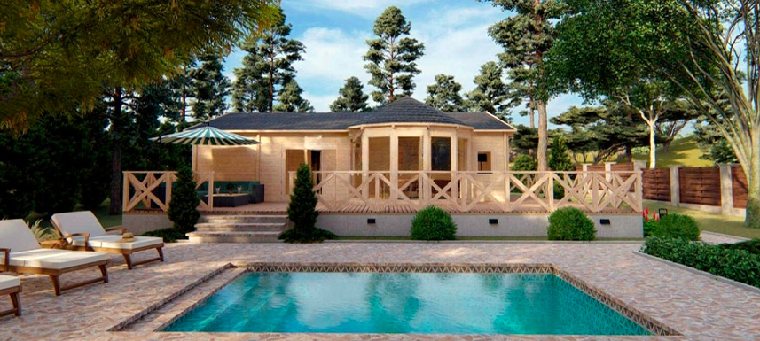 Cimentación y acabados en casas de madera prefabricadas