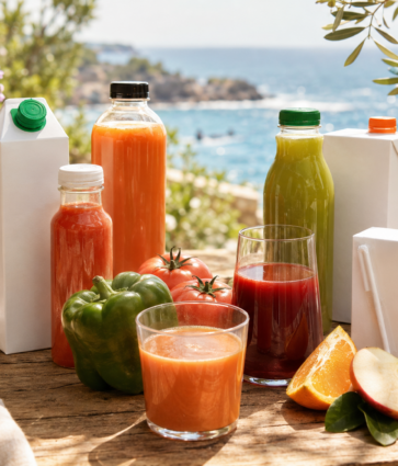 Zumos y gazpachos envasados: frescura y sabor para disfrutar en cualquier momento y lugar