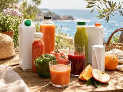 Zumos y gazpachos envasados: frescura y sabor para disfrutar en cualquier momento y lugar