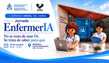 El COEGI y la EHU reúnen en Donostia a más de un centenar de enfermeras para explorar las aplicaciones y los límites de la inteligencia artificial en salud