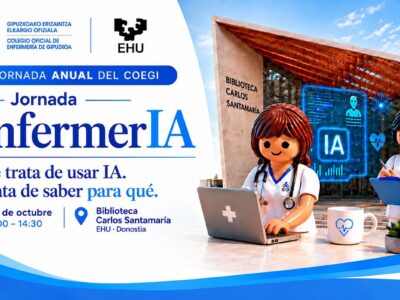 El COEGI y la EHU reúnen en Donostia a más de un centenar de enfermeras para explorar las aplicaciones y los límites de la inteligencia artificial en salud